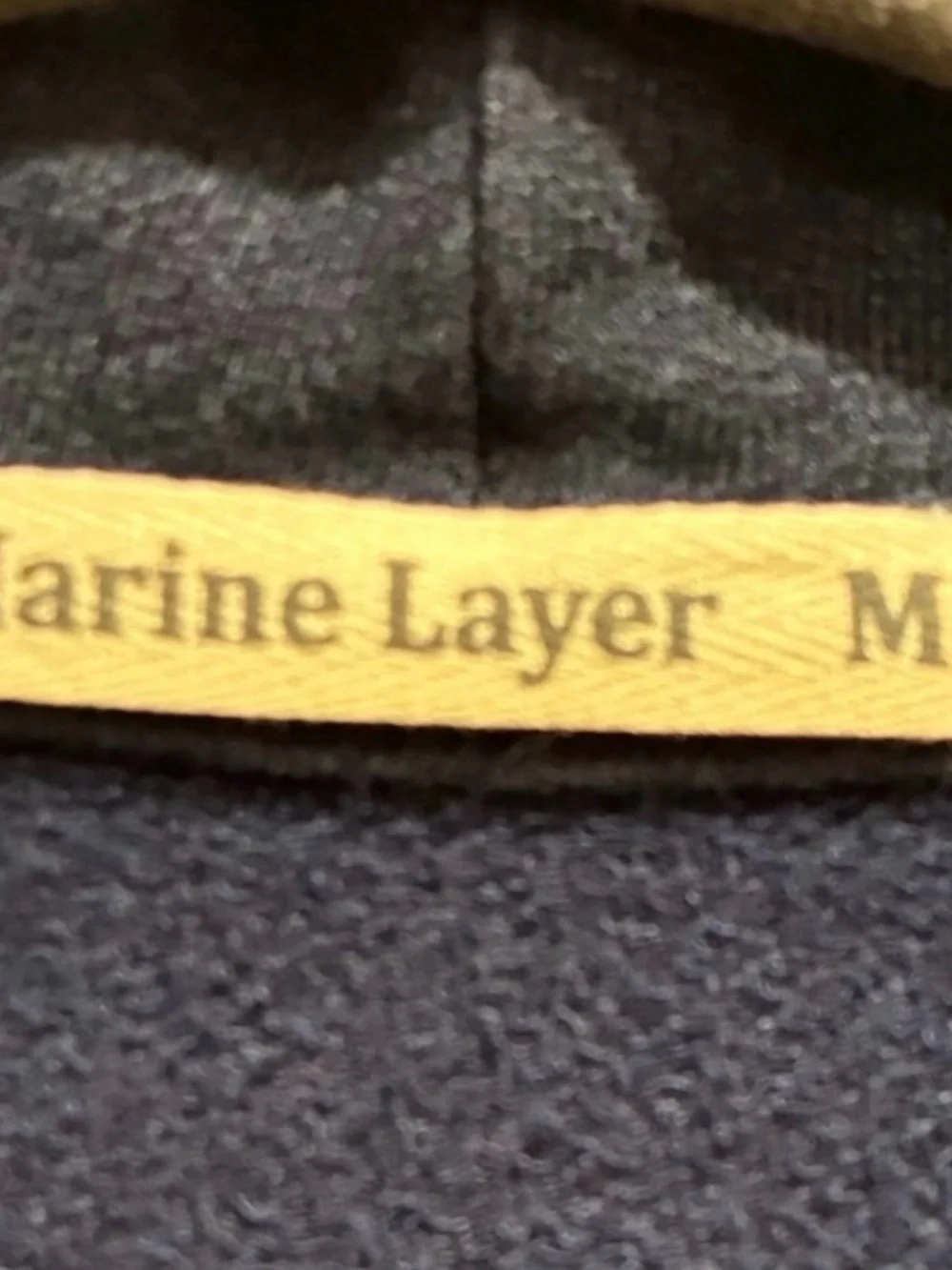 Marine Layer Navy Blue Open Front Cardigan Sweater